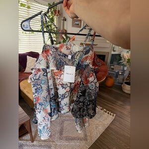 Forever 21 Cold Shoulder Summer Blouse top